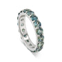 Teal Infinity Horizon Ring