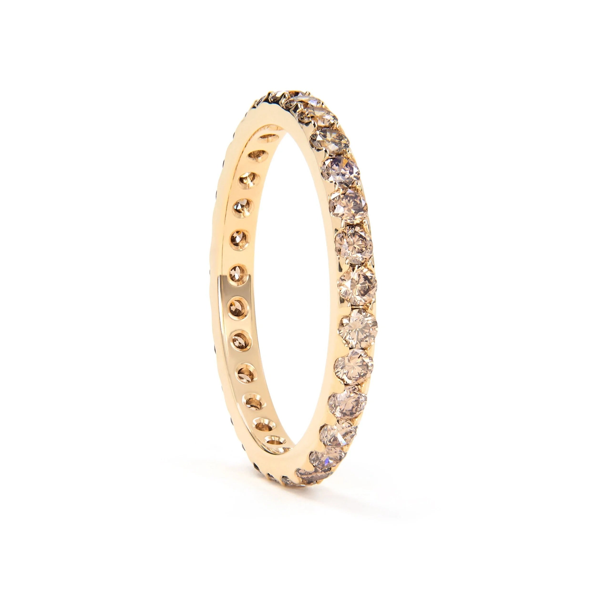 Champagne Diamond Eternity Ring