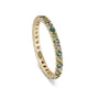 Green Sapphire Pattern Ring