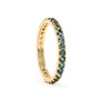 Teal Sapphire Eternity Ring
