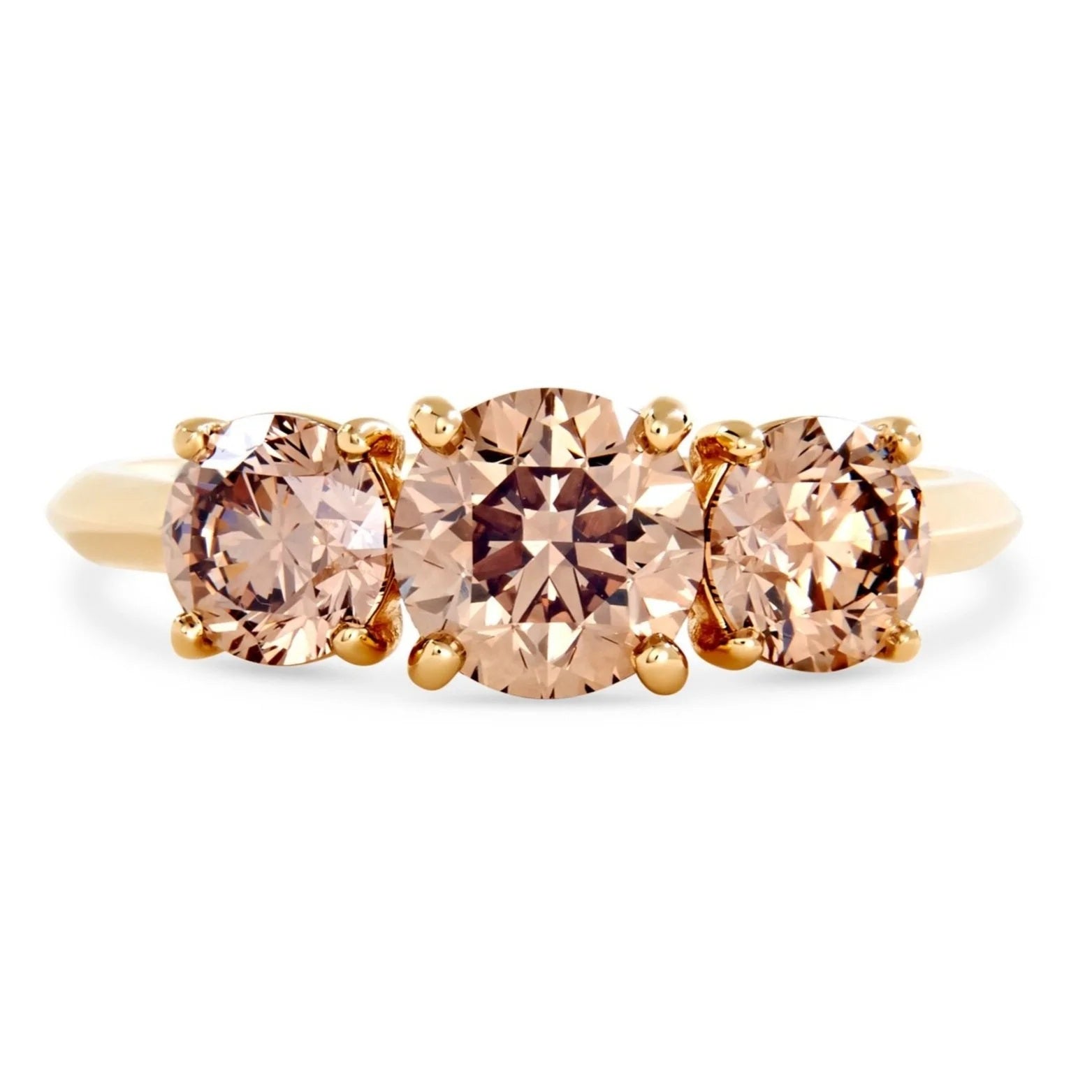 Trilogy Champagne Diamond Ring