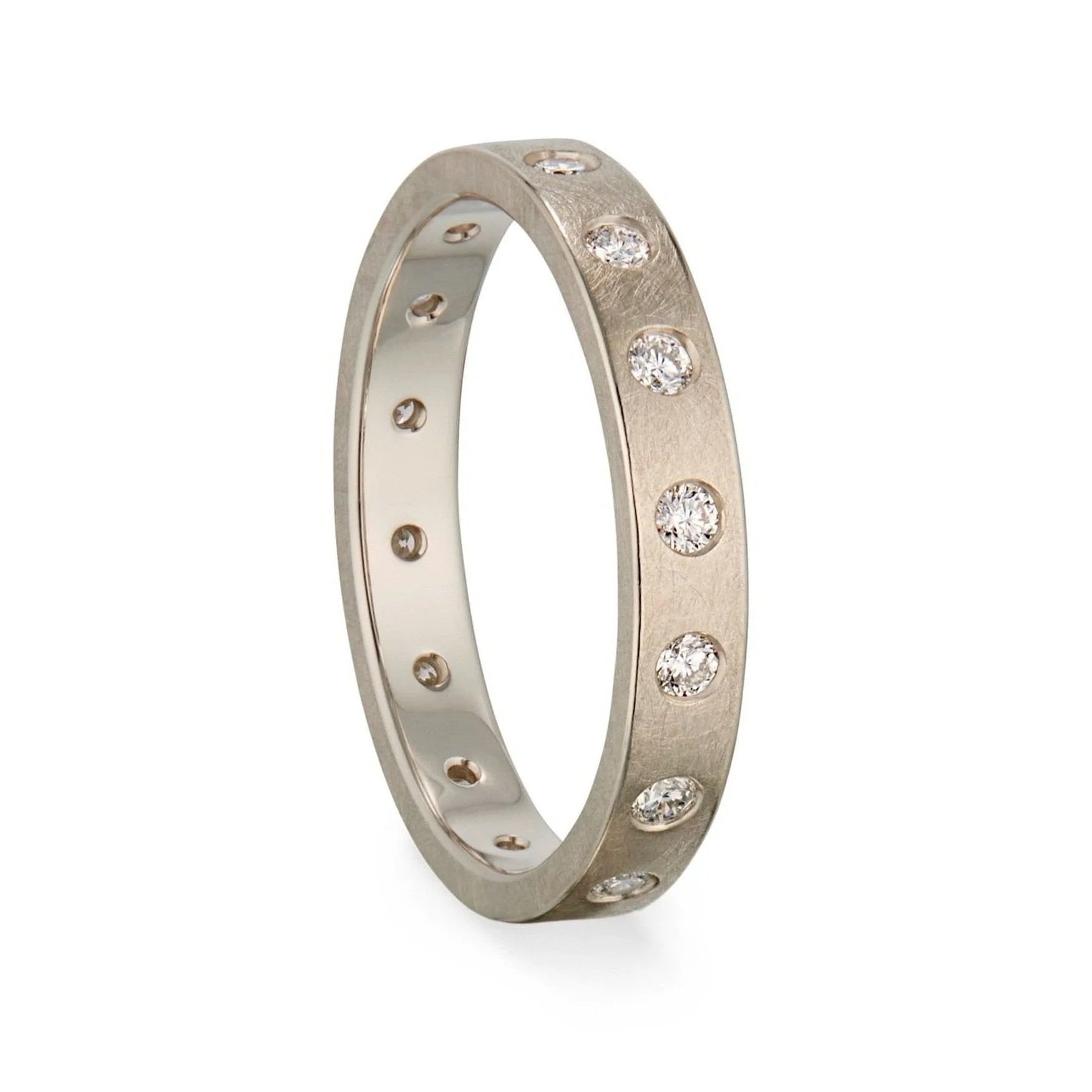 Luxe Rustic Diamond Studded Ring