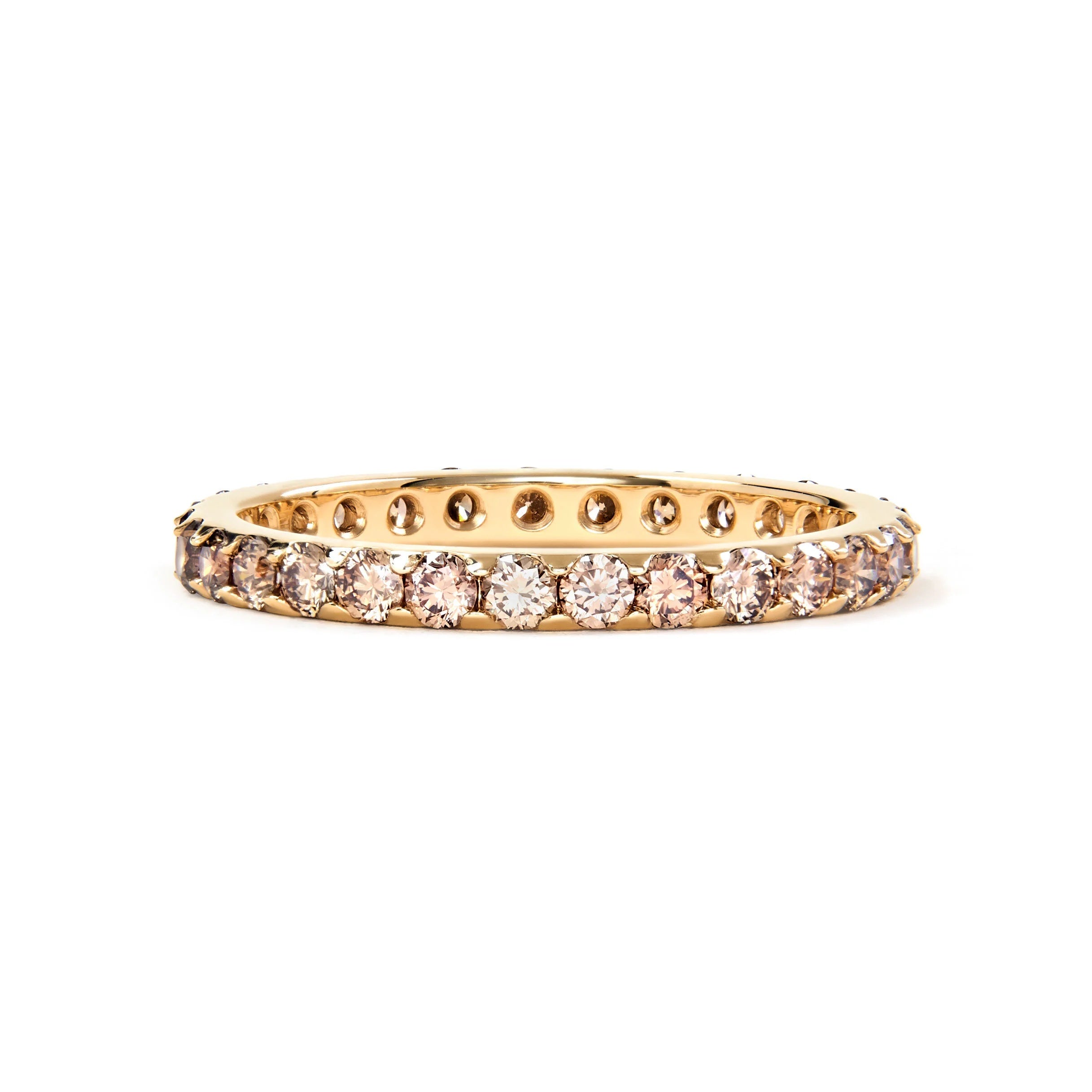Champagne Diamond Eternity Ring