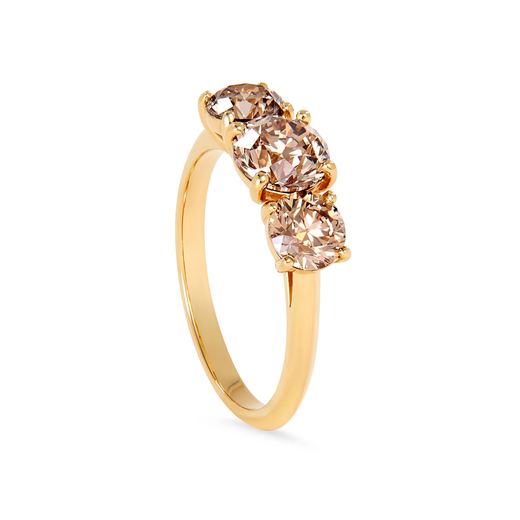 Trilogy Champagne Diamond Ring
