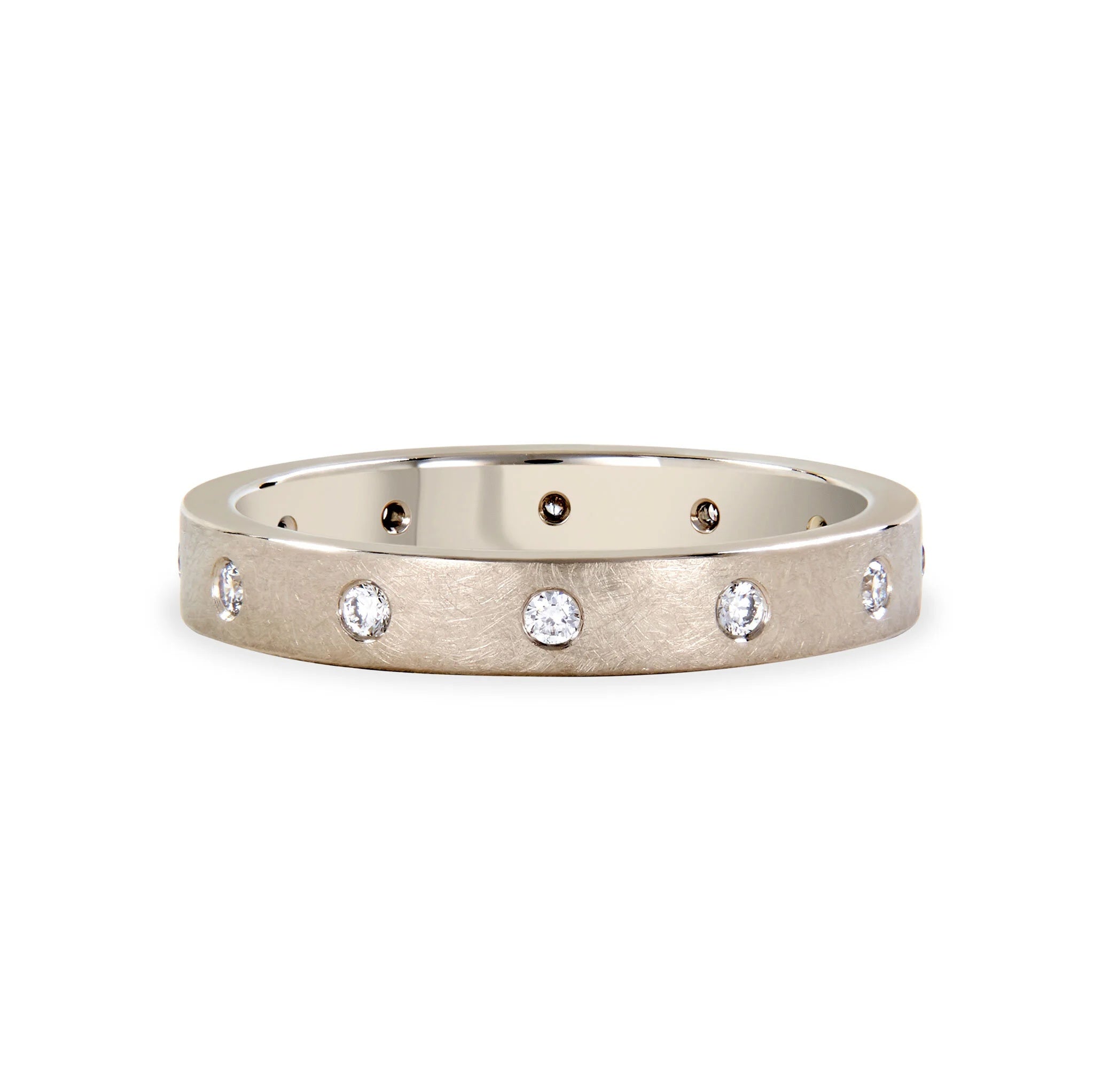 Rustic Diamond Studded Ring