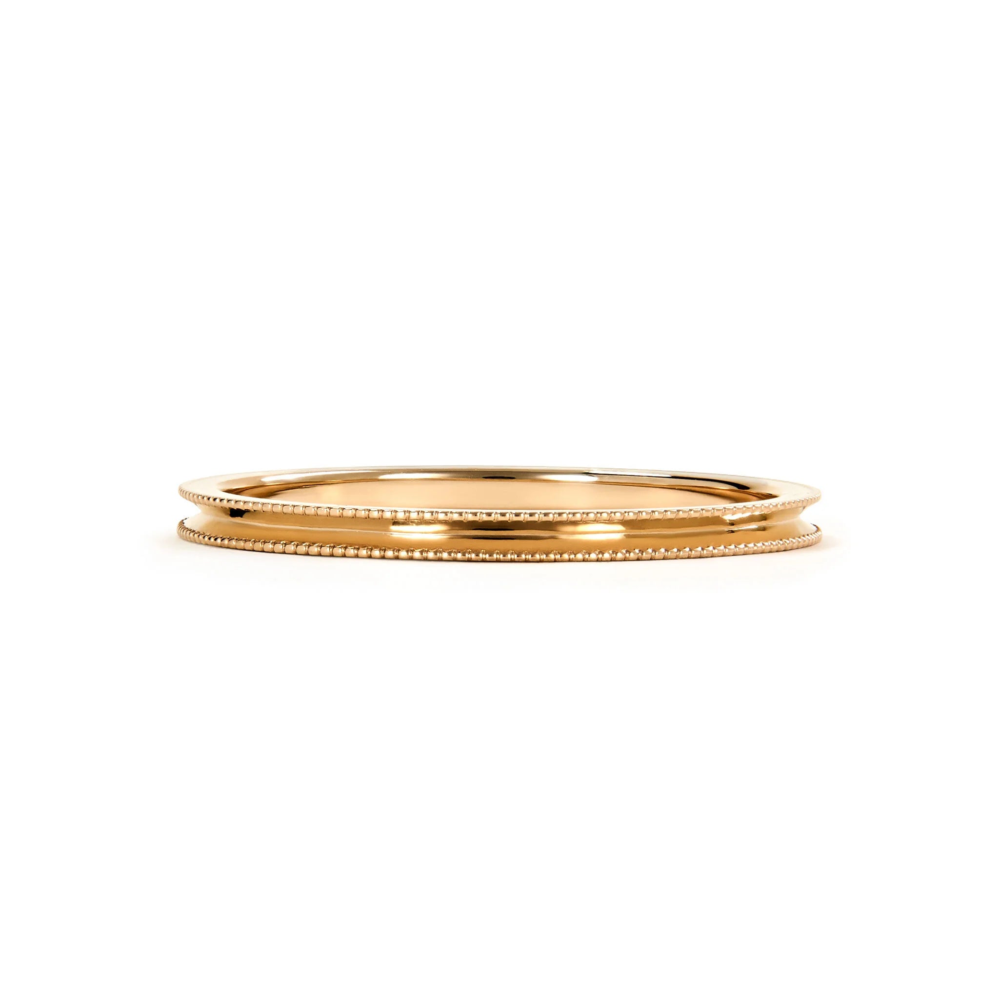 Petite Milgrain Textured Band