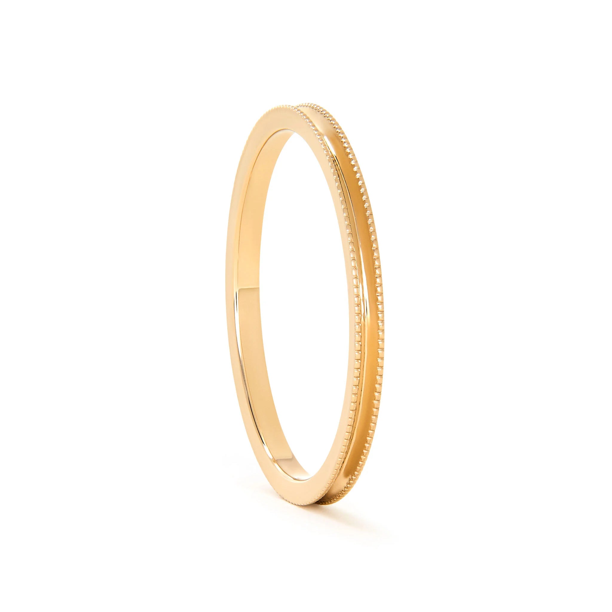 Petite Milgrain Textured Band