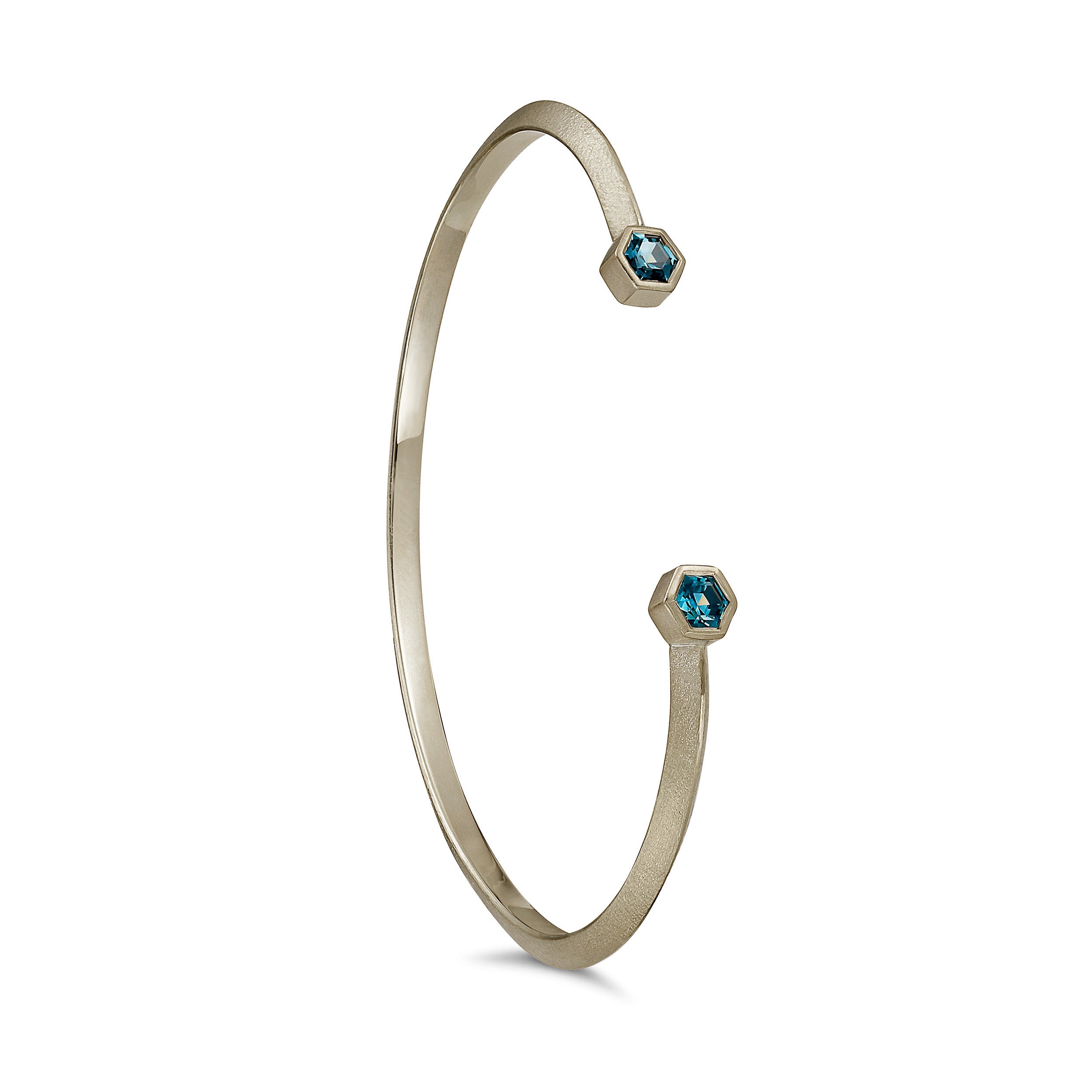 Double Hexa Viridian Cuff – Teal sapphire