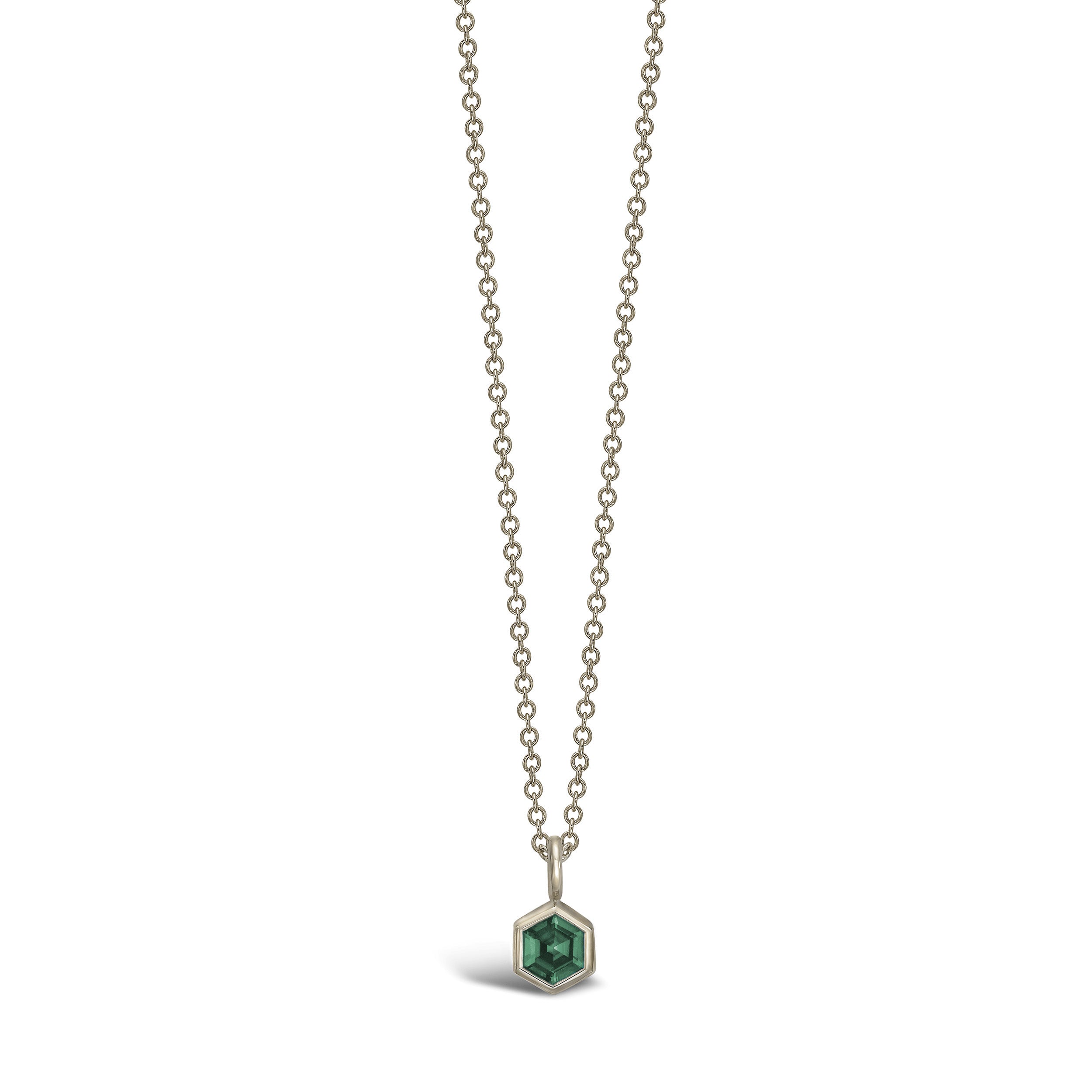 HEXA VERDANT PENDANT – GREEN SAPPHIRE