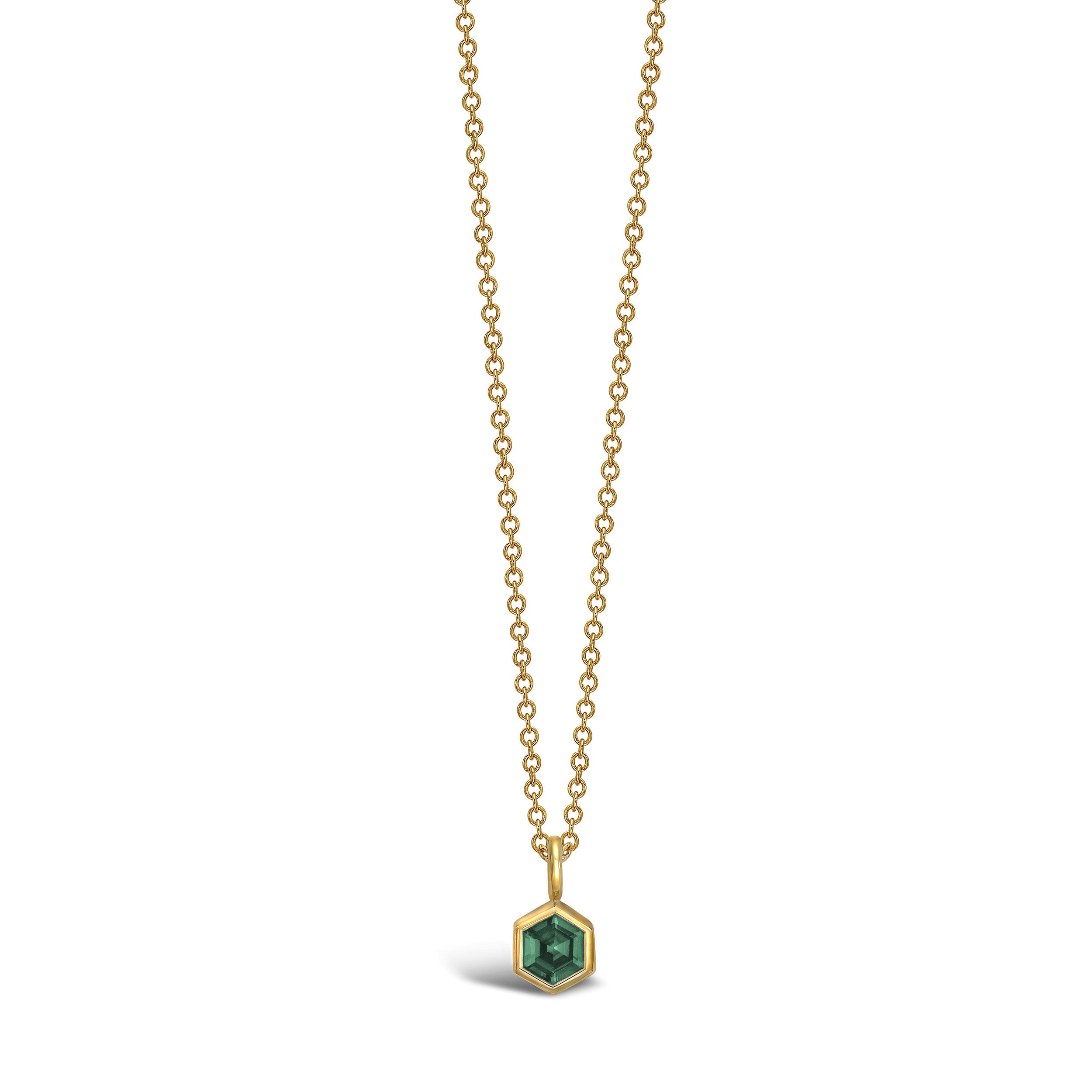 HEXA VERDANT PENDANT – GREEN SAPPHIRE