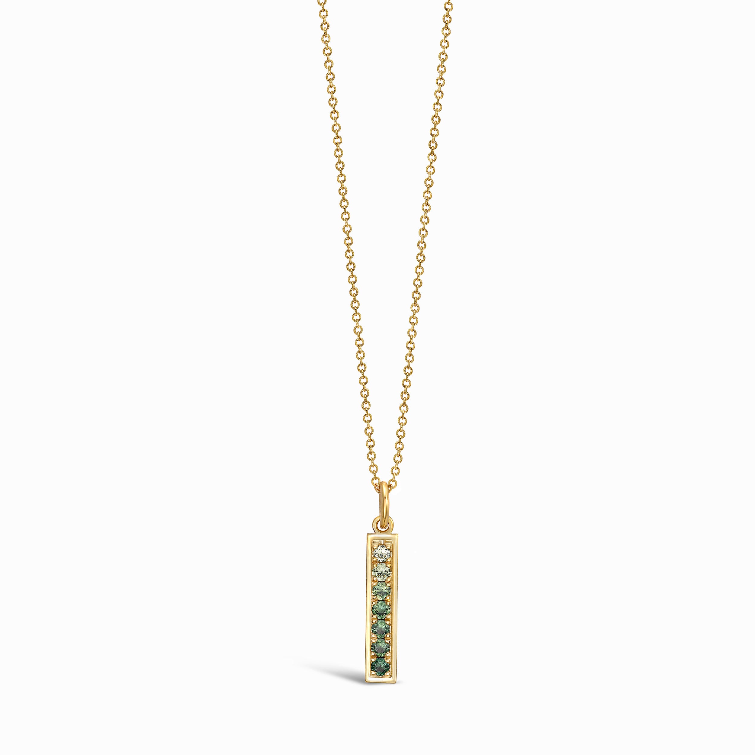 LUMEN PENDANT – GREEN SAPPHIRE OMBRÉ