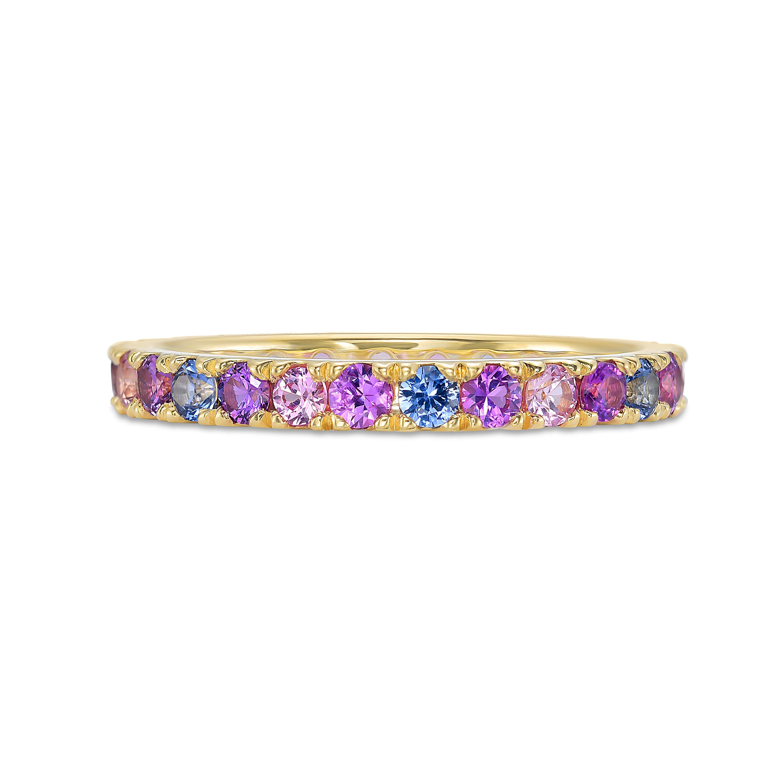 Berry Sapphire Pattern Ring