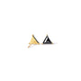 Black Diamond Triangle Earrings