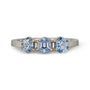 Denim Sapphire Hexagon Ring