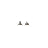 Gray diamond triangle earrings in 14 karat white gold