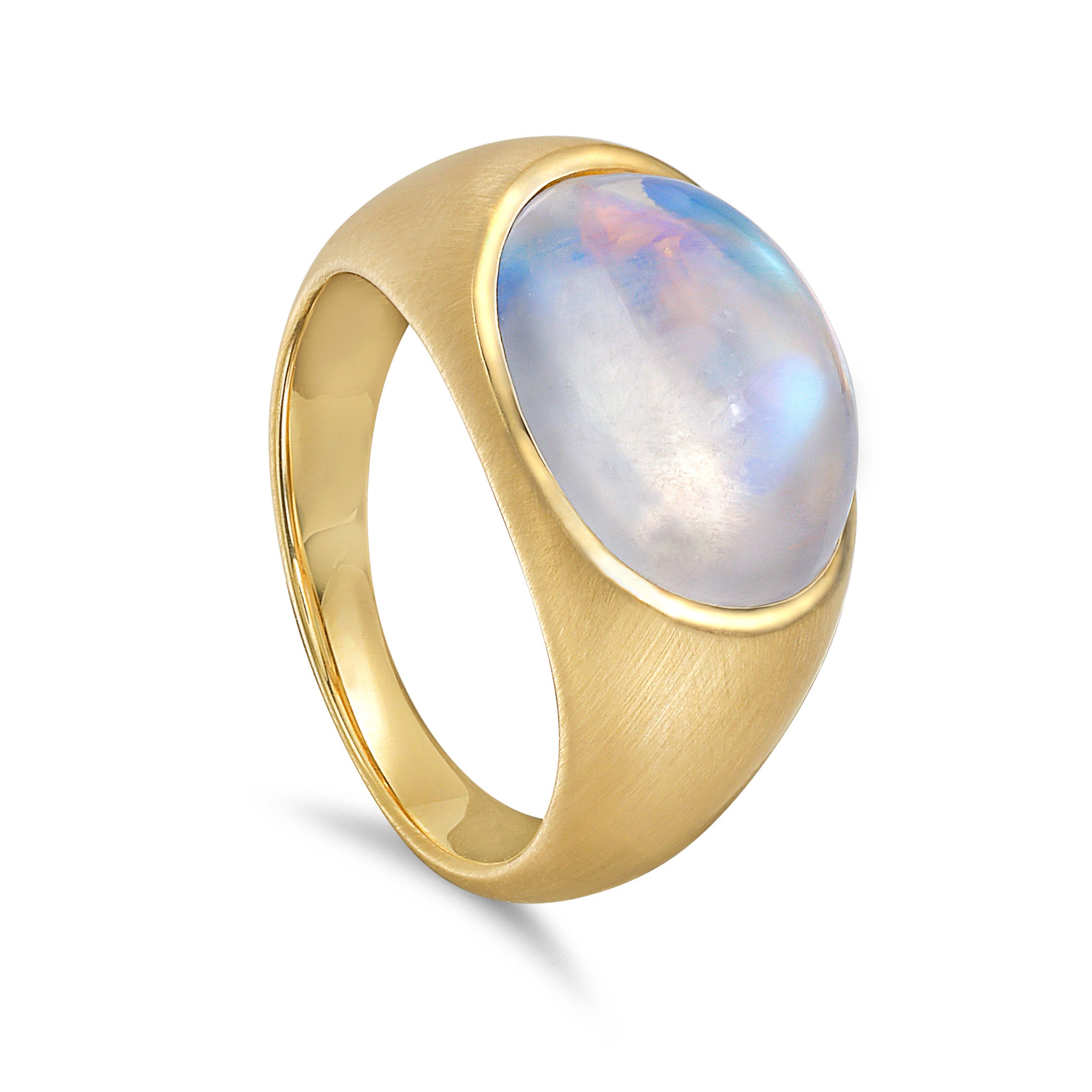 Moon River – Moonstone Signet Ring