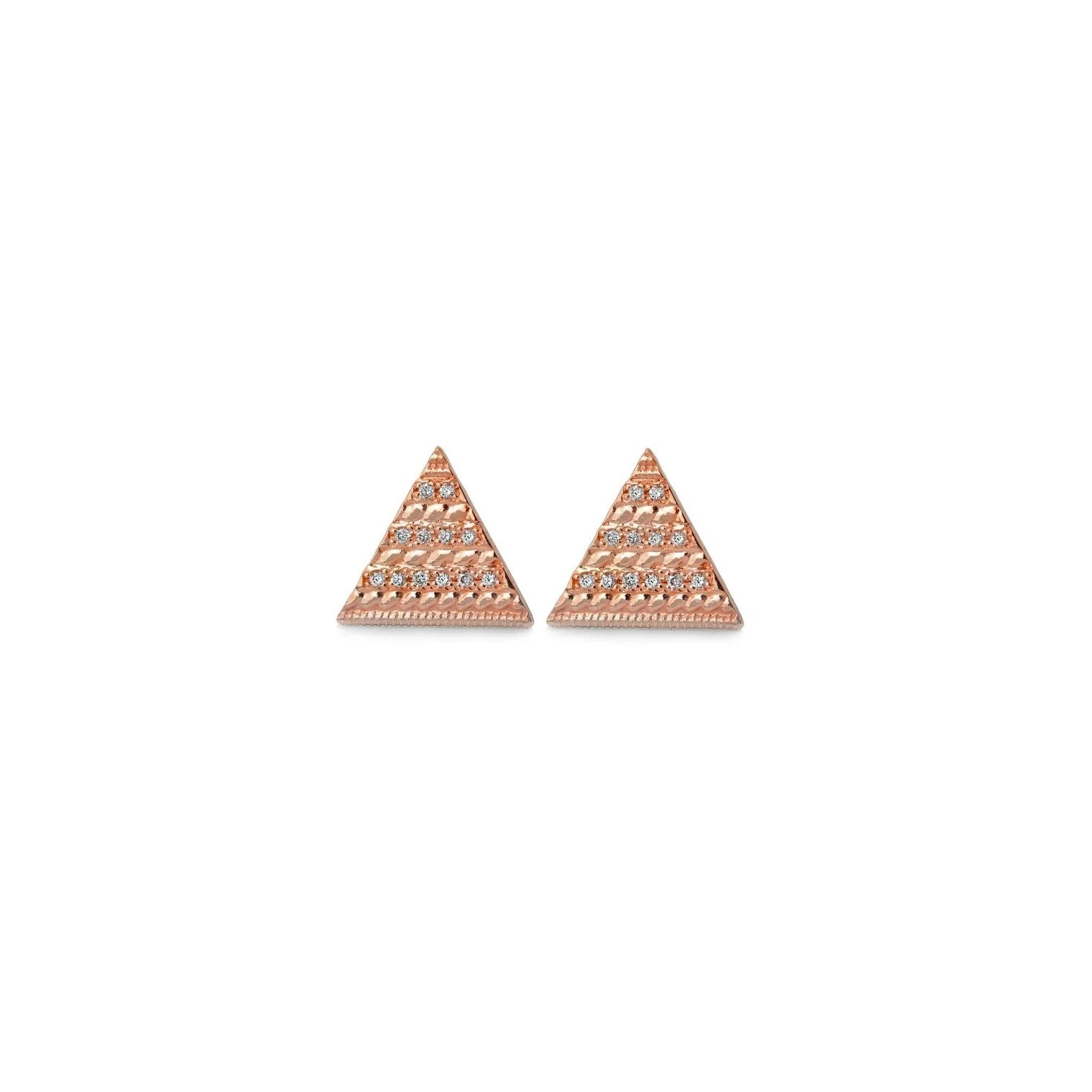 Diamond Triangle Studs