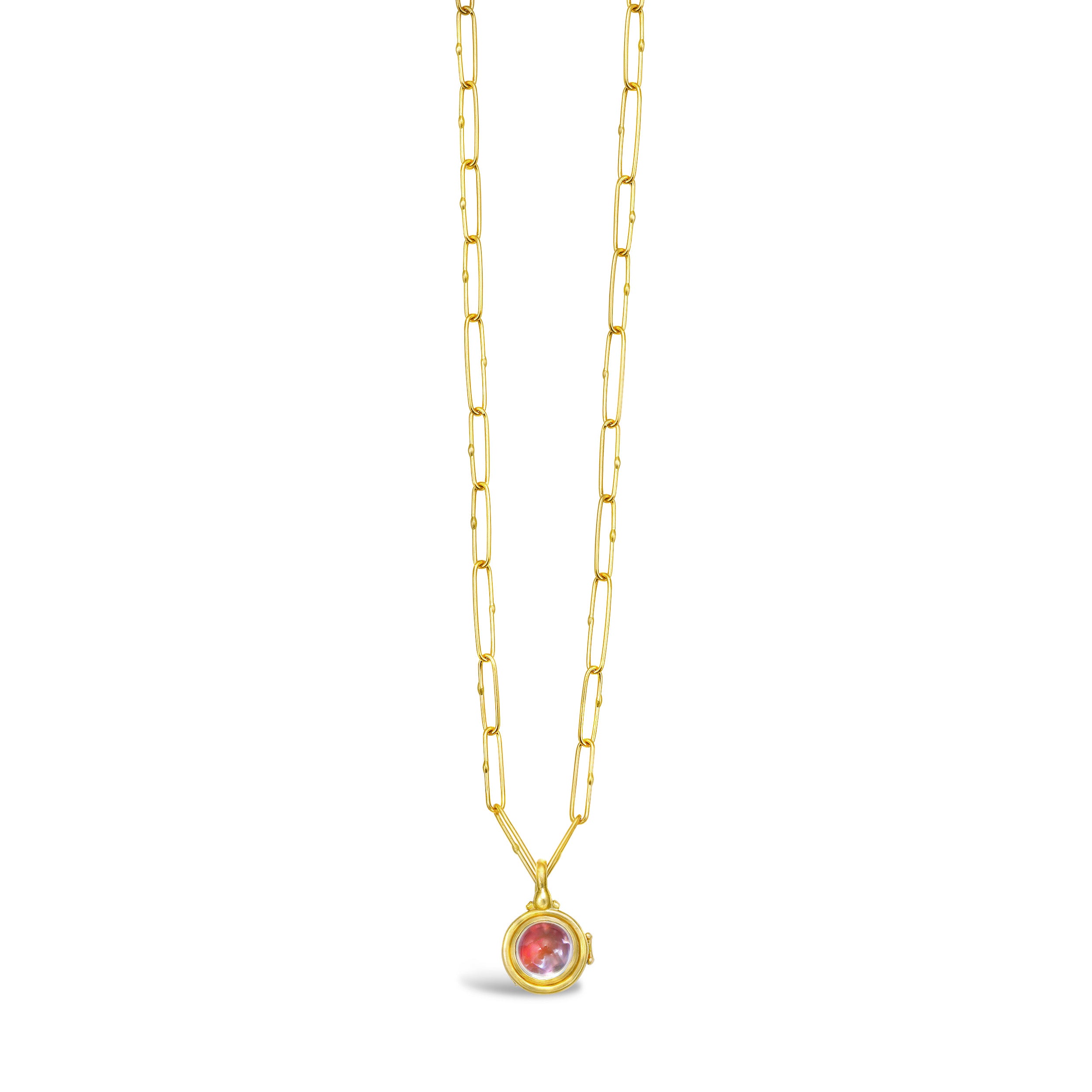 RUBEDO RELIQUARY LOCKET – MOONSTONE AND RUBY