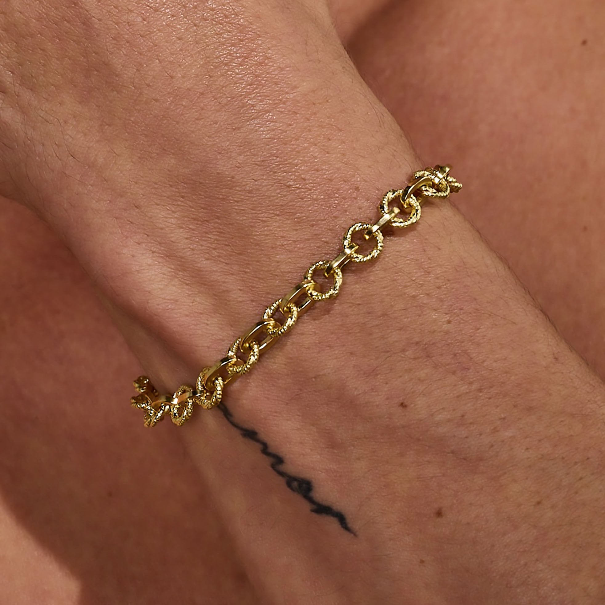 Textured Duel Link Bracelet