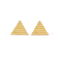 Textured Triangle Studs
